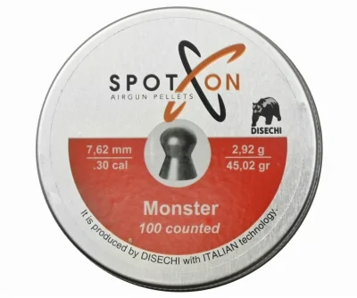Puli pnevmaticheskie Spoton Monster k. 7,62mm 2,92g (100 sht)